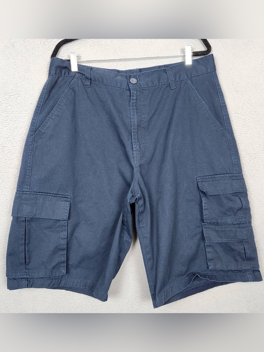 Wicked Stitch Men's Navy Blue Cargo Shorts Men’s 36